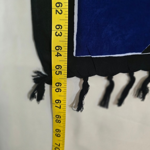 D&LP Court Sarong Wrap Beach Cover Up Turban Dress Shawl Turtle Print - Picture 6 of 6